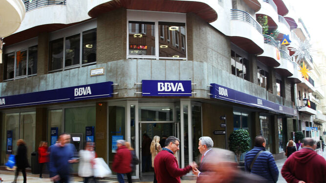 Oficina de BBVA en Huelva.