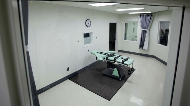 Sala de ejecuciones de la cárcel de San Quintín, cerca de San Francisco.