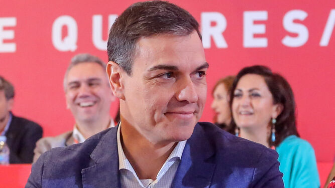 Pedro Sánchez  en el Comité Federal del PSOE