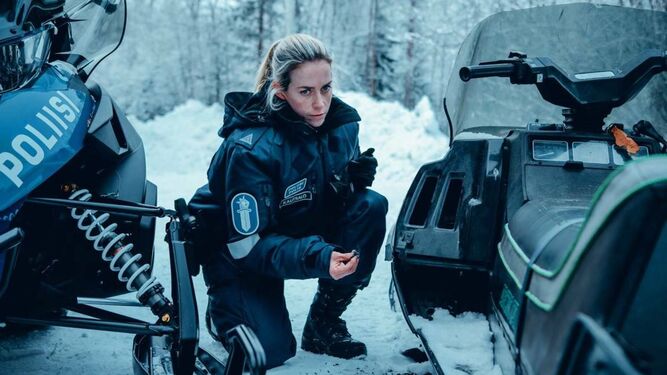 La actriz Nina Kautsalo es la oficial de policía que protagoniza la serie ‘Ártico’.