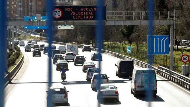 Restricciones en el tráfico en Madrid establecidos al aplicar el protocolo de actuación para episodios de contaminación.