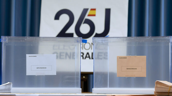 Dos urnas para la elección de diputados nacionales y senadores, en los comicios de 2016.