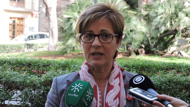 Adriana Valverde, portavoz del PSOE y candidata a la Alcaldía de Almería