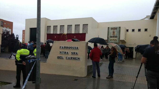 Parroquia de Nuestra Señora del Carmen, de donde debía salir el Prendimiento.