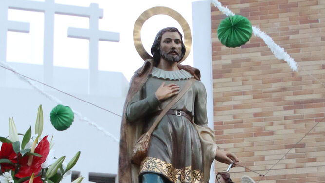 La imagen del Santo  Patrón procesionará hoy por las calles de El Parador