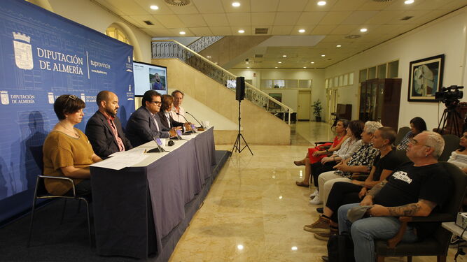 Acto de presentación de MECA como sede de PhotoEspaña celebrado ayer en la Diputación de Almería.