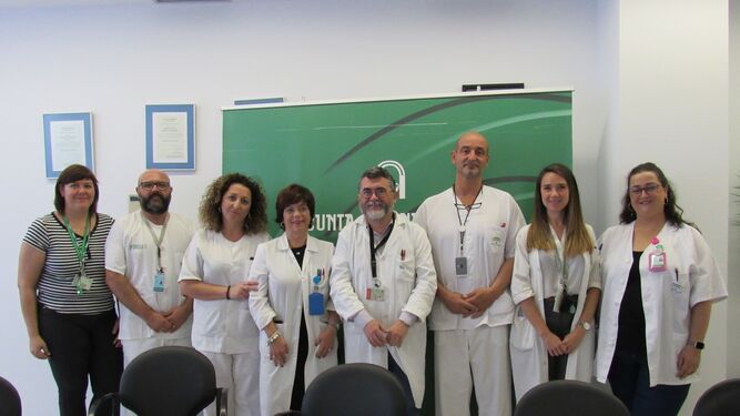 Profesionales implicados en la puesta en marcha de las nuevas técnicas de diagnóstico en el Hospital de Poniente.