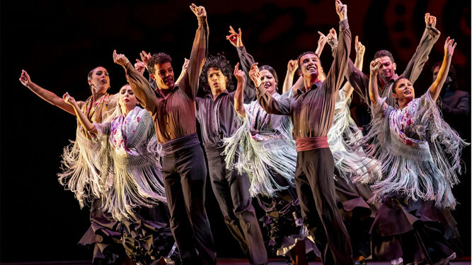 El Ballet Flamenco de Andalucía durante una actuación.
