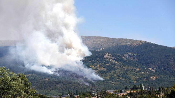 Un incendio declarado esta tarde en la provincia de Segovia.