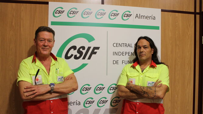Luis Rodríguez y Pablo Fernández de CSIF Almería