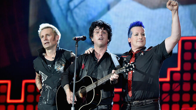 El trío californiano Green Day.