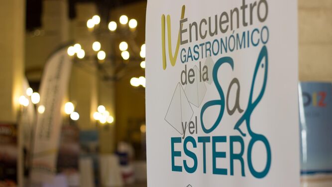 Cartel del Encuentro Gastronómico de la sal y el estero.
