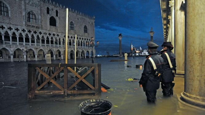 Las inundaciones de Venecia en im&aacute;genes
