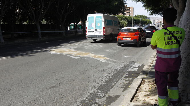Último accidente grave registrado en la Avenida del Mediterráneo de Almería.