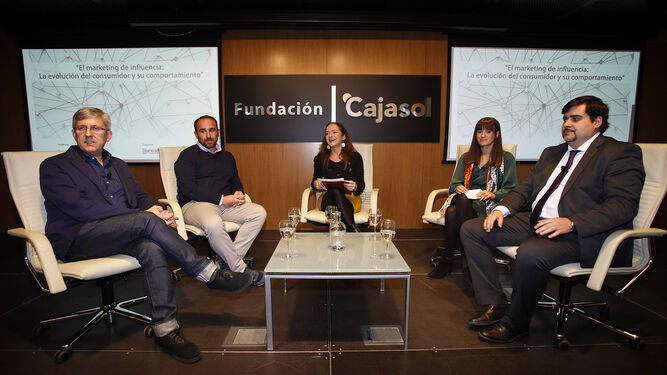 Izquierda a derecha, Agustín Cárdenas, Antonio de la Cuesta, Magdalena Trillo, Carmen Brioso y Mario Fernández.