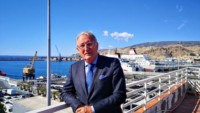 El presidente de la Autoridad Portuaria de Almería, Jesús Caicedo