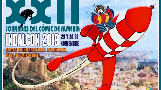 Cartel de la XXII edición de las Jornadas del Cómic de Almería.