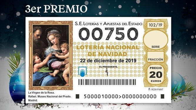 00750, tercer premio de la Lotería de Navidad 2019