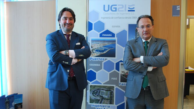 Manuel GonzálezMoles, CEO de UG21, a la izquierda, y Ozgur Unay, presidente de la empresa de ingeniría.