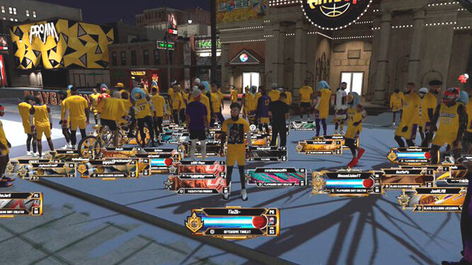 Una imagen del homenaje virtual en 'NBA 2K20'.