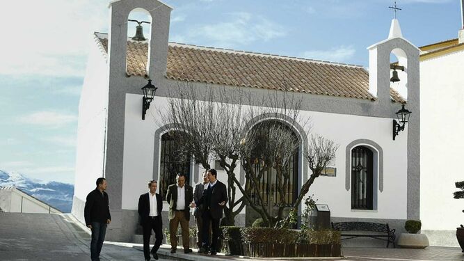 Visita del presidente de la Diputación, Javier A. García, al muniicpio de Lúcar.
