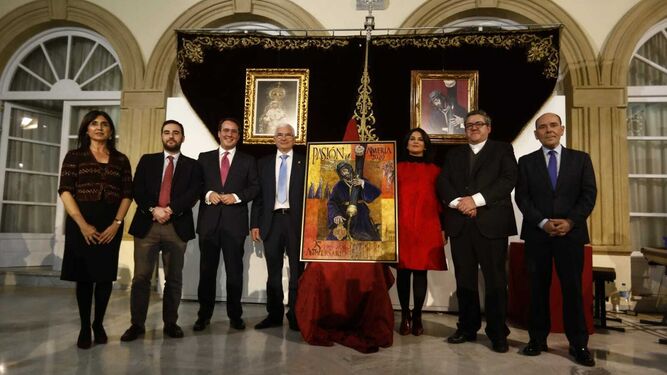 La Hermandad de Pasión presenta en Diputación el cartel de su XXV aniversario