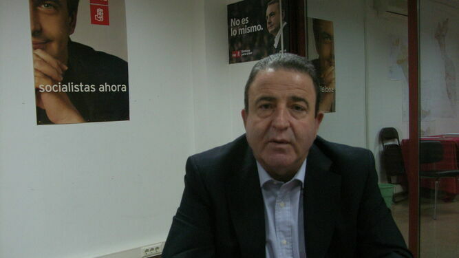 Juan Ortega, cuando era portavoz del PSOE de Roquetas.
