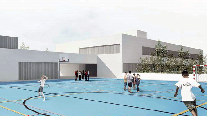 Diseño y maqueta del nuevo colegio que se va a construir en Viator