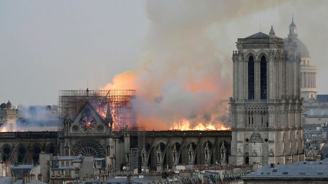 Incendio de Notre Dame en abril de 2019