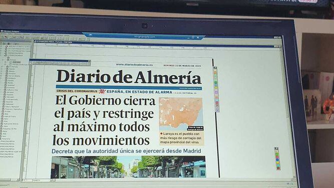Los trabajadores de Diario de Almería se suman al #YOMEQUEDOENCASA.