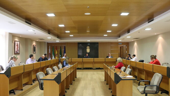 Reunión de la comisión de seguimiento del coronavirus en el Ayuntamiento de El Ejido.