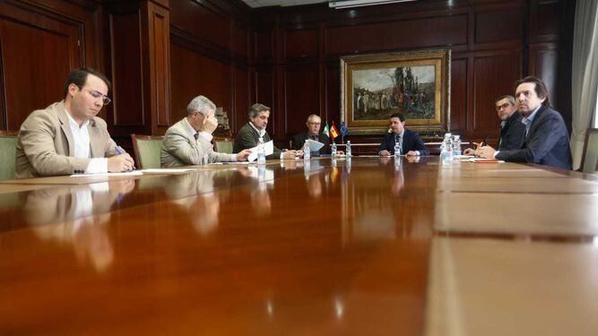 Reunión de los portavoces de Diputación.