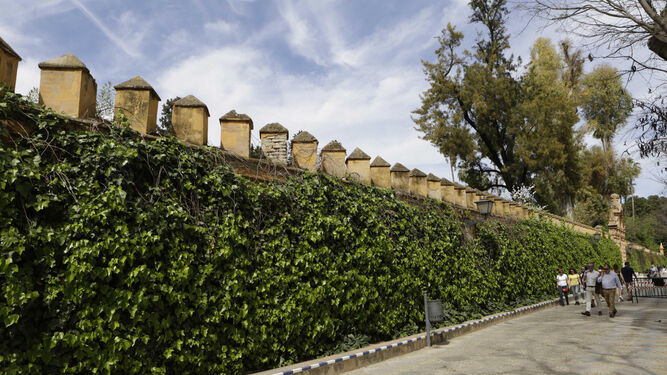 El Ayuntamiento arregla la fachada del Alcázar de los Jardines de Murillo