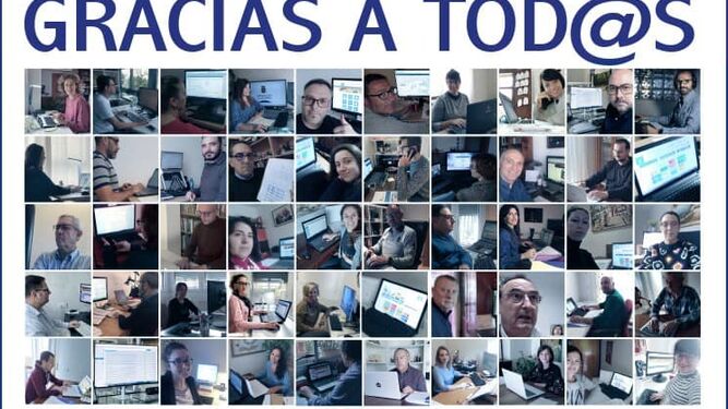 Homenaje de la Diputación Provincial de Almería a todos sus trabajadores que, a través del teletrabajo, continúan con su labor de manera incansable.