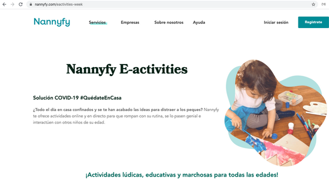 Nannyfy ha preparado un buen número de actividades 'extraescolares' para que los niños aprendan y se entretengan.
