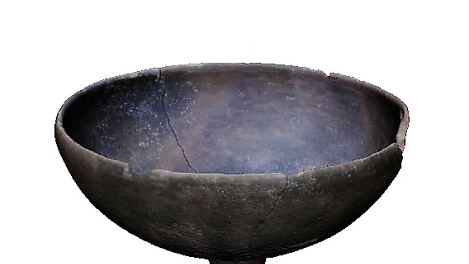 Copa Argárica que se puede observar en el Museo Virtual de la Colección Arqueológica de El Ejido.