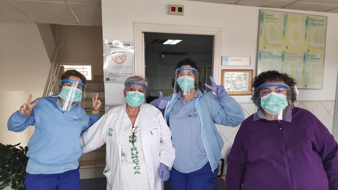 Pantallas de protección facial de Pechina para los sanitarios del Bajo Andarax