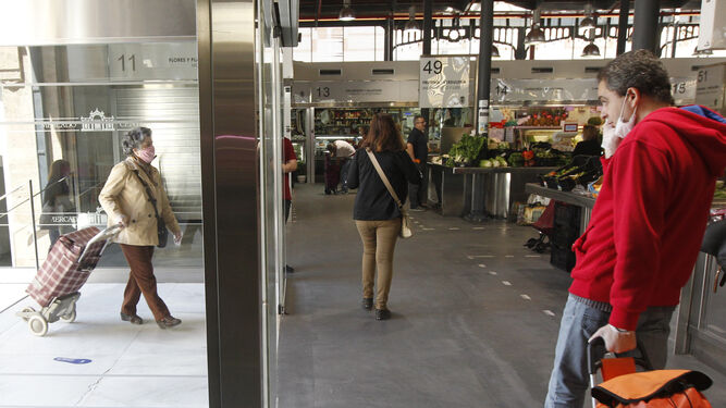 Fotogaler&iacute;a Mercado Central de Almer&iacute;a en &eacute;poca de coronavirus
