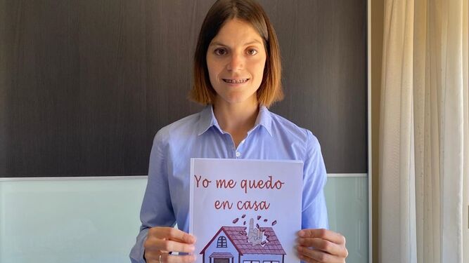La maestra Ana Beltrán, del CEIP Ángel de Haro, ha publicado "Yo me quedo en casa".