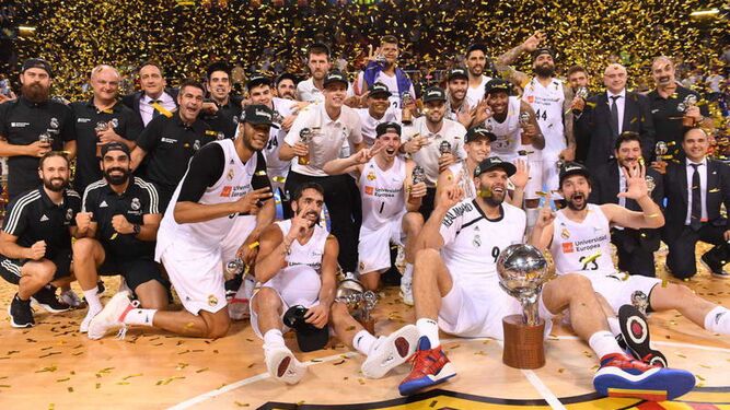 El Real Madrid, último campeón de la Liga ACB de baloncesto