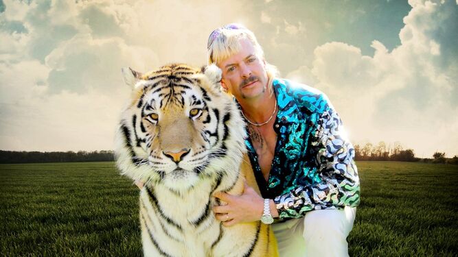 Joe Exotic en la foto promocional principal de 'Tiger King'