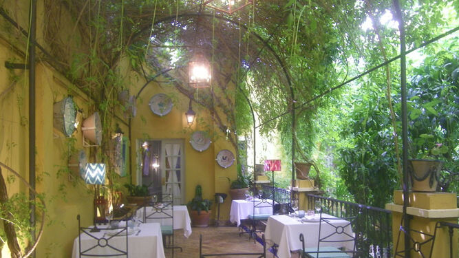Terraza de un restaurante de Sevilla