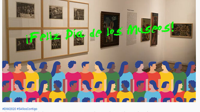 Una imagen del vídeo que se ha proyectado en el Día de los Museos con la imagen del Museo Doña Pakyta.