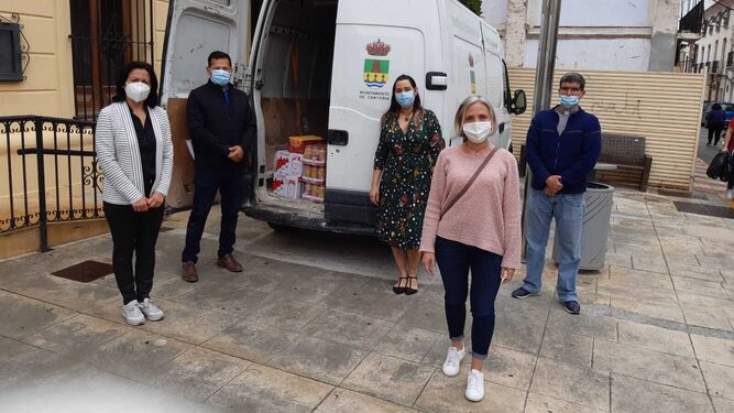 El Ayuntamiento de Cantoria dona a Cáritas alimentos de primera necesidad