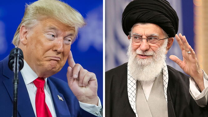 Donald Trump y el ayatolá Ali Khamenei