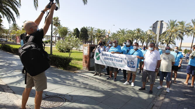 Protestas de los pescadores de flotas de arrastre de Almer&iacute;a, Granada y Alicante.