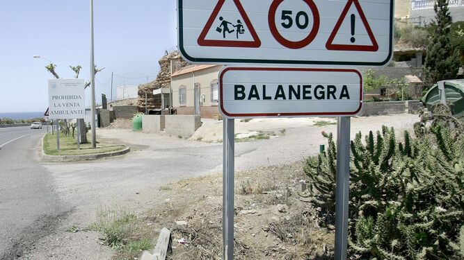 Entrada a la localidad de Balanegra