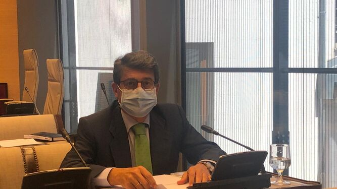 Juan José Matarí, hoy en la comisión de Interior, en el Congreso de los Diputados.