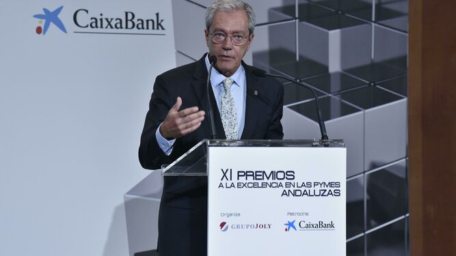 Rogelio Velasco clausuró con su discurso la úndecima edición de los premios de Grupo Joly y Caixabank.