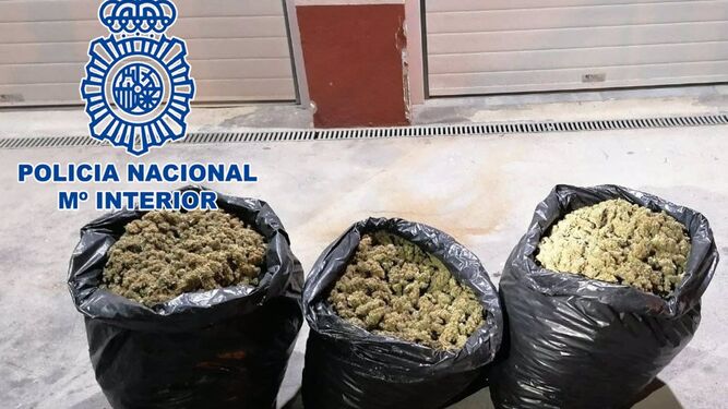 Detenidos dos hombres que transportaban distintas cantidades de marihuana en dos puntos de la capital